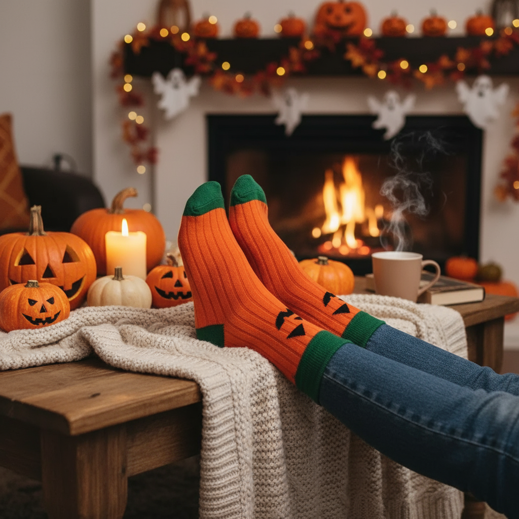 Cartoon Halloween Socks